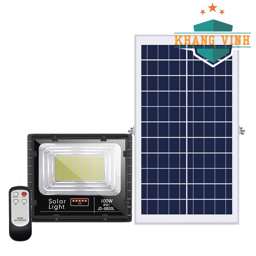 Đèn năng lượng mặt trời JD-8200L 200W - Minh họa