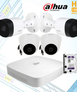 Trọn bộ 4 camera dahua 2M, hình ảnh rõ nét, tiết kiệm